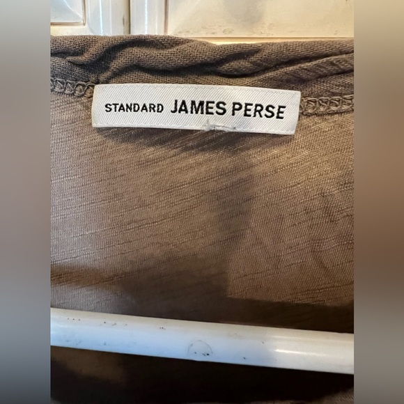 James Perse Shirt Womens Size 4  brown Short Sleeve T Shirt Stretch - Picture 3 of 7